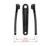 FSA E-Bike Crankset CK-762 ISIS 22.0mm Black