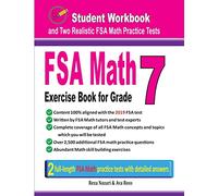 FSA Math Exercise Book for Grade 7: Student Workbook and Two Realistic FSA Math Tests