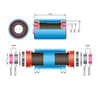 FSA Mega Exo 24mm Reducer Pressfit 30mm - Black