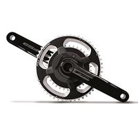FSA Powerbox Alloy 2x11 Road Chainset - Black, 50/34T/172.5 mm