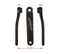 FSA Unisex-Adult 421579571 Ped. Bosch Gen 3 blk 165mm s, Argent
