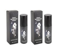 FSAKLPXOV 2 Pcs Reflective Spray Paint 100ml White Glow in The Dark, Long Lasting Reflective Glow Paint for Clothes Bike Night Riding, Enhanced Safety Cycling Spray with Organic Material, fo