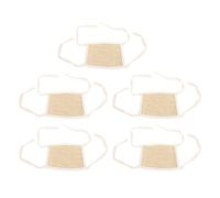 FSAKLPXOV 5Pcs Lizard Hammock Bed, Small Pet Hanging Hammock for Hamster Sugar Glider, Space Saving Straw Braid Climbing Lounger with Enhanced Liveliness, for Cage Use (Large Size)