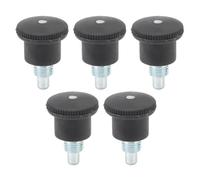 FSAKLPXOV 5PCS M10 Pull Pin Knobs, Quick Release Locking Pin Knob Replacement for Fitness Equipment, Exercise Bike 25mm Spring Handle, Durable Iron and Plastic Material for Strength Equipmen