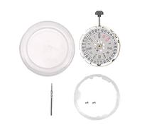 FSAKLPXOV Automatic Watch Movement with Dual Calendar, Professional Alloy Mechanical Movement for Watch Repair, Weekly and Monthly Date Display, Replacement for Broken Watch