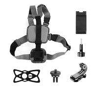 FSAKLPXOV Chest Mount Harness Quick Detachable Adjustable Strap, Sports Camera Chest Mount Holer with J Base Screws, 360 Degree Rotation for Smartphone and Action Camera, Durable Nylon Mater