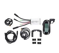 FSAKLPXOV Electric Bike Conversion Kit LCD6 Display, DIY Electric Mountain Bicycle Modification Kit, 15A Controller with Waterproof Connector, Full Set for 250W 350W Brushless Motor,
