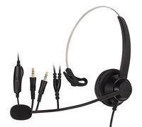 FSAKLPXOV H360 - PC - MV Cell Phone Headset, Call Center Headset with Microphone, Noise Cancelling 3.5mm Computer Headset for Office, Telemarketing, Customer Service, Plug and Play, Lightwei