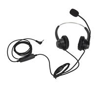 FSAKLPXOV H360D-3.5-MV Binaural Customer Service Headset, Wired Noise Cancelling Telephone Headset with Adjustable Headband and Flexible 3.5mm Plug for Call Centres, Offices and Home Use