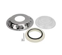 FSAKLPXOV Stainless Steel Marine Ventilation Window, Round Air Vent for Boats, Transparent Center with Drainage Hole, Anti - Boat Hardware Accessory for Cabins and Decks