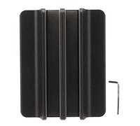 FSAKLPXOV Vertical Laptop Stand, Aluminum Alloy Double Dock, Black Multifunctional Cooling Desktop Stand Holder, Vertical Storage for Laptop and Tablet with Silicone Protective Pad,