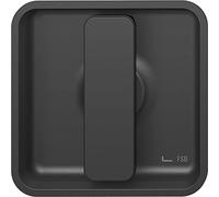 FSB 0 42 4263 0000 1117 Shell Handle Square for Sliding Doors with Fixed Handle Aluminium Matte Black Silver