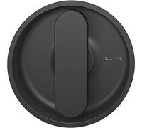 FSB 0 42 4264 00000 1117 Round Shell Handle for Sliding Doors with Fixed Handle Aluminium Matte Black Silver