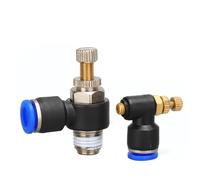 FSBNMNXPQ Pneumatic trachea connector cylinder speed control valve SL8-02 adjustable throttle valve SL6-M5 SL4-01 SL10-03 (Size : SL8-M5)