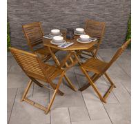 FSC® 100% Certified Acacia Wooden Octagonal Table & Chairs 5pc Set