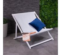 FSC® 100% Certified Eucalyptus White Washed Double Deck Chair