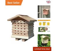 FSC-Certified Solo Bee House - Attract Friendly Pollinators to Your Garden
