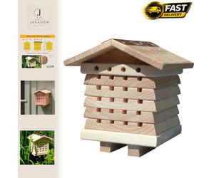 FSC-Certified Wooden Bee Hive - Pollinator Management System for Gardens