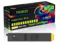FSC8525 Compatible for Kyocera Toner Cartridges with Chip FS-C8020 MFP FS-C8025 FS-C8520 FS-C8525 Printers (1 Pack Yellow)