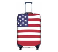 FSCEV American Flag Trolley Suitcase Protective Cover Business Travel Luggage Protector Fashion 18-32 Inches