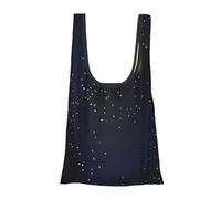 FSCEV Beautiful Bottle Of Under The Night Sky Reusable Grocery Shopping Bag Utility Tote Cart Organizer Multi-Purpose Storage Pouch