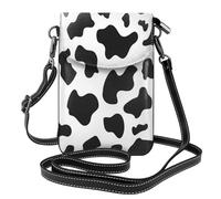 FSCEV Black & White Leopard Small Cell Phone Purse Crossbody Bag Shoulder Purse Handbag