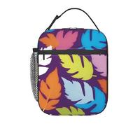 FSCEV Bright Colorful Weed Lunchbag Handheld Insulated Picnic Bag Work Bag Cool Or Warm Fresh-Keeping Bag