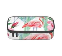 FSCEV Cactus Flamingo Rose Flowers Pencil Case Big Capacity Pencil Pen Case Office Large Storage Bag Pouch Holder