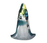FSCEV Car And Bicycle Hooded Cape For Teenagers Grim Reaper Vampire Witch Carnival Halloween Wizard Costume