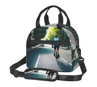 FSCEV Car and Bicycle Lunch Bag Reusable Hand Carried Crossbody Warm Fresh-Keeping Bag