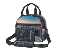 FSCEV Chicago Illinois USA 1 Lunch Bag Reusable Hand Carried Crossbody Warm Fresh-Keeping Bag