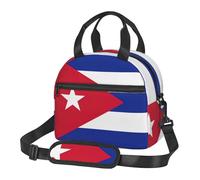 FSCEV Cuban Flag Lunch Bag Reusable Hand Carried Crossbody Warm Fresh-Keeping Bag