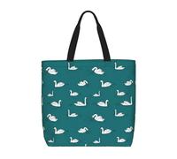 FSCEV Cute Swans Tote Bags For Shopping Work Travel Vacation Grocery Bags
