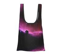 FSCEV Dark Star Sky Reusable Grocery Shopping Bag Utility Tote Cart Organizer Multi-Purpose Storage Pouch