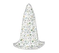 FSCEV Dinosaur Walking Hooded Cape For Teenagers Grim Reaper Vampire Witch Carnival Halloween Wizard Costume