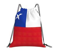 FSCEV Flag Of Chile Drawstring Bags Gym Bag Leisure Daily Backpack Hiking Travel Backpack