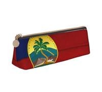 FSCEV Flag of Hawaii American Leather Pencil Case Lightweight Small Pencils Cases Stationery Bag
