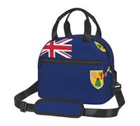 FSCEV Flag of The Turks and Caicos Islands Lunch Bag Reusable Hand Carried Crossbody Warm Fresh-Keeping Bag
