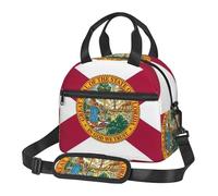 FSCEV Florida State Flag Lunch Bag Reusable Hand Carried Crossbody Warm Fresh-Keeping Bag