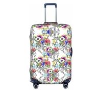 FSCEV Garden Blossoming Wildflowers Birds Leaves Branches Trolley Suitcase Protective Cover Business Travel Luggage Protector Fashion 18-32 Inches