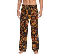 FSCEV Heaps Of Orange Monarch Butterflies Men'S Pajama Pants Essentials Loungewear Relaxed Nighttime Sleep Lazy Weekend