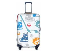 FSCEV Hockey Elements Creative Patterned Trolley Suitcase Protective Cover Business Travel Luggage Protector Fashion 18-32 Inches