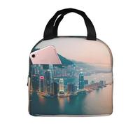 FSCEV Hong Kong Lunch Bag Handheld Bento Bag Picnic Miscellaneous Shopping Bag