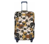 FSCEV Imagen De Pug Trolley Suitcase Protective Cover Business Travel Luggage Protector Fashion 18-32 Inches