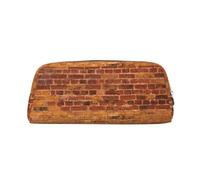 FSCEV Industrial Brick Wall Background Pen Case Pencil Case Cosmetic Bag Office Storage Bag Pouch Holder Daily Storage