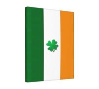FSCEV Irish Flag Painting 8x10in Wall Decor Canvas Oil Painting Home Office Decorations
