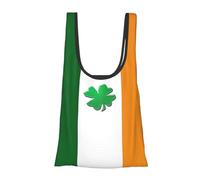 FSCEV Irish Flag Reusable Grocery Shopping Bag Utility Tote Cart Organizer Multi-Purpose Storage Pouch