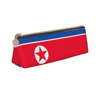 FSCEV Korean Flag Leather Pencil Case Lightweight Small Pencils Cases Stationery Bag
