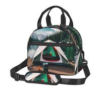 FSCEV Lake Camping Lunch Bag Reusable Hand Carried Crossbody Warm Fresh-Keeping Bag