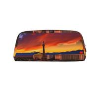 FSCEV Las Vegas Sunset Pen Case Pencil Case Cosmetic Bag Office Storage Bag Pouch Holder Daily Storage